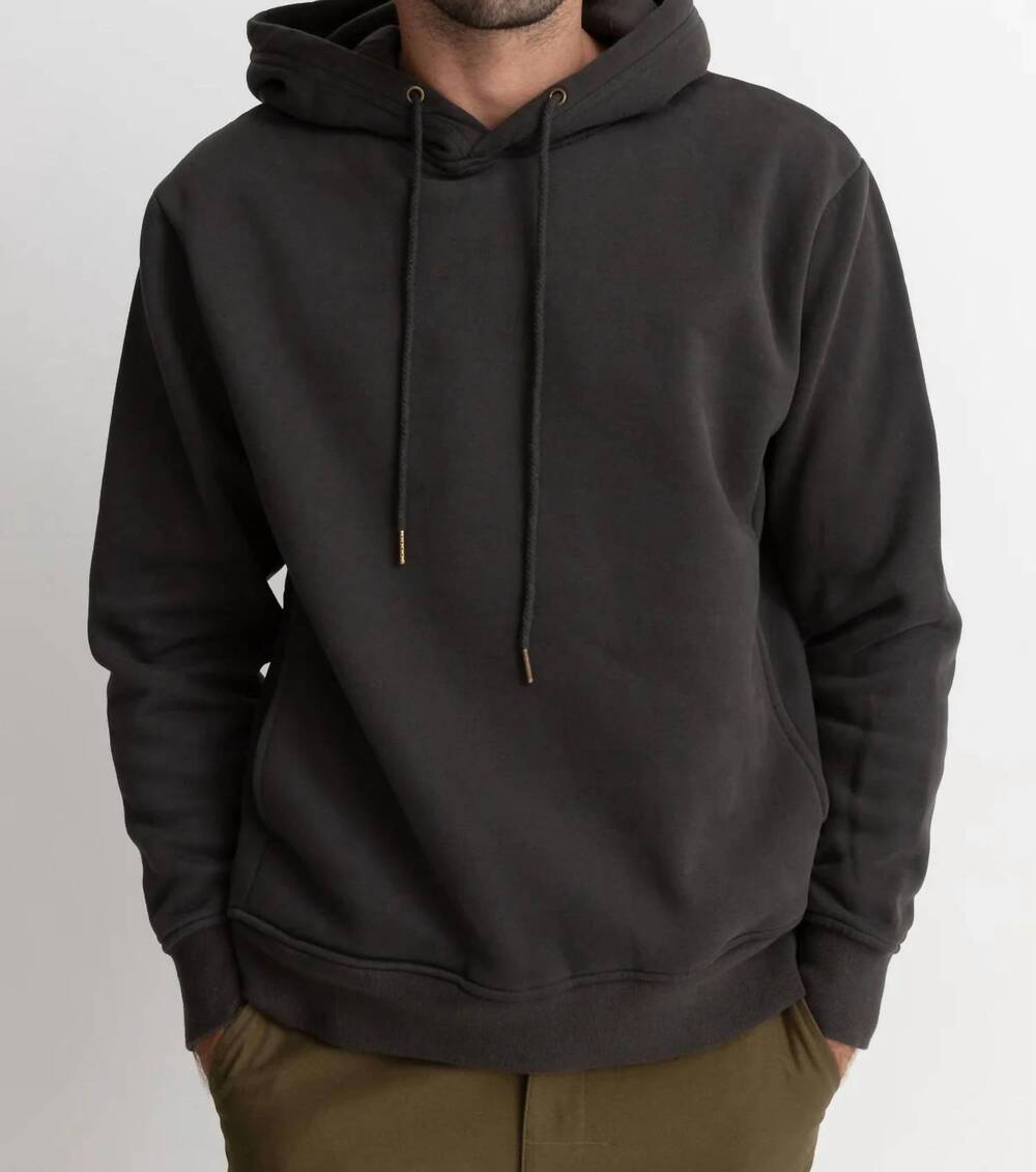 NEW RHYTHM. classic fleece hoodie in vintage black